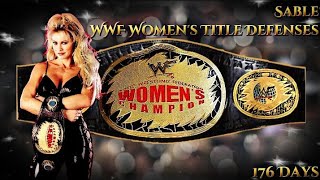 All Sables Wwf Womens Championship Defenses