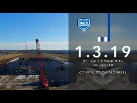 St. Louis Community Ice Center Construction Progress 1.3.19