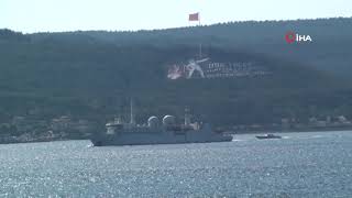 Fransız Savaş Gemisi Marmara Denizi'nden Ege'ye Doğru Yol Aldı