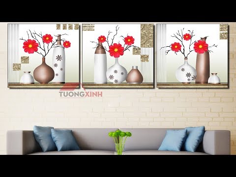Bộ tranh treo tường Hoa Lục Bình - HL576