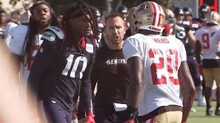 Texans DeAndre Hopkins fights 49ers' Jimmie Ward at joint practice
