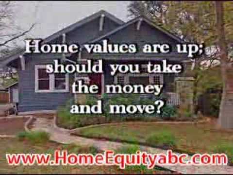 A home equity loan means borrowing money from a bank against the equity that 