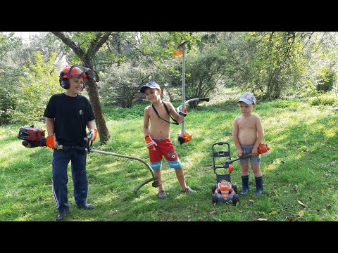 Brush cutter Homelite , Brush cutter Stihl Toys, Brush cutter Husqvarna Toys for kids!