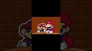 Mario Meets Origami Peach