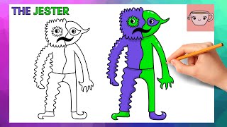 How To Draw Bittergiggle The Jester - Garten Of Banban 4 Easy Step By Step Drawing Tutorial