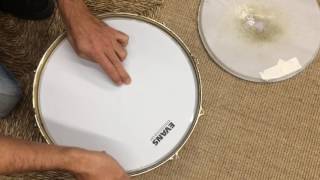 Testing New Evans Uv1 Drumheads