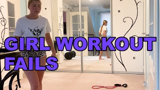 Girl Workout Fails Funny Videos