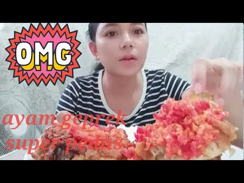 ASMR AYAM GEPREK SUPER PEDES