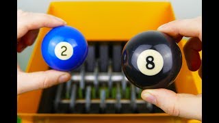 WHAT HAPPENS IF YOU DROP BILLIARD BALL INTO THE SHREDDING MACHINE? WHAT HAPPENS IF YOU DROP BILLIARD BALL INTO THE SHREDDING MACHINE?