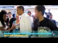 President & Michelle Obama eat lunch in the Asheville RAD