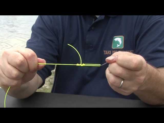 Watch Fishing Knots: How to Tie an Improved Clinch Knot on YouTube.