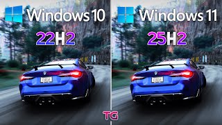 Windows 10 22H2 Vs Windows 11 25H2 - Gaming In 2025