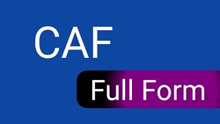 Caf Full Form What Is The Full Form Of Caf