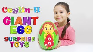 Ceylins Giant Surprise Egg Toybox - Super Wings, Lps Littlest Pet Shop, Frozen Toys Video For Kids