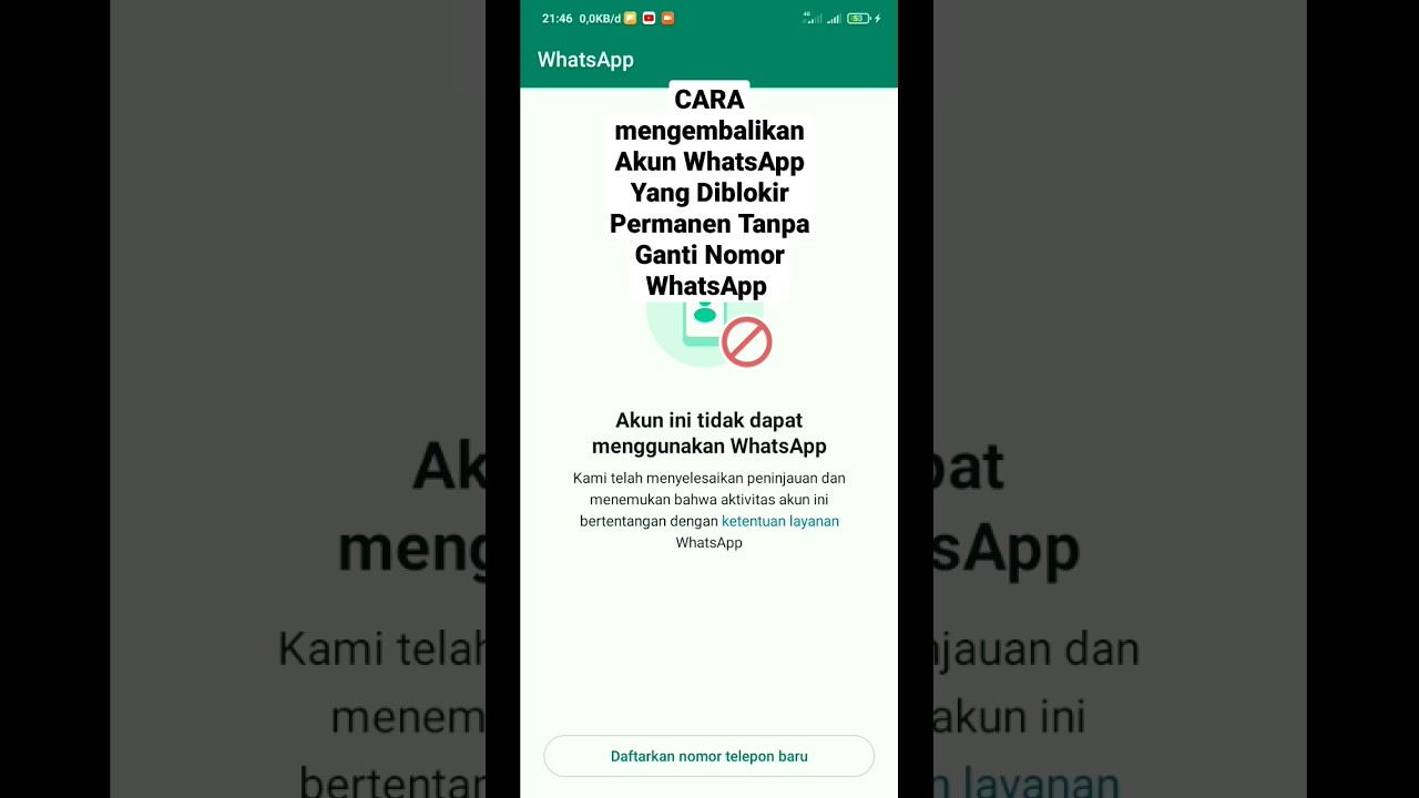 The latest way to restore blocked Whatsapp accounts The latest way to restore blocked Whatsapp accounts