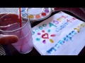 Fingerpainting and watercolours in a glass. (whispering) ASMR. Request 42.