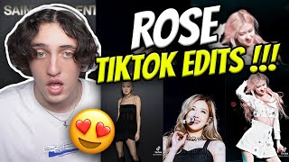 South African Reacts To Rosé  TikTok Compilations | BLACKPINK TikTok Edits (Quee