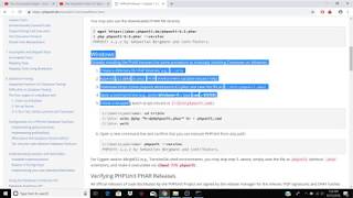 Installing Phpunit In Windows 10