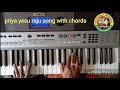 Priya yesu raju telugu christian song on keyboard with chords