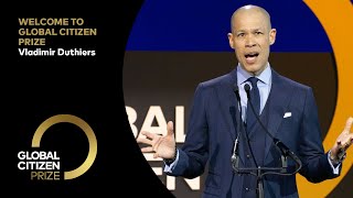 Host Vladimir Duthiers Welcomes Guests To The Awards Ceremony | Global Citizen Prize 2024