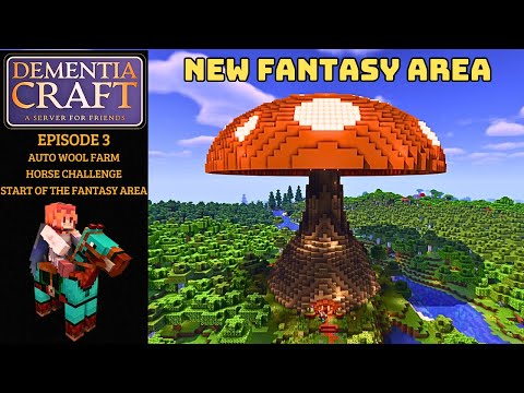 How to build a AUTO WOOL FARM and a FANTASY AREA / survival minecraft  SMP