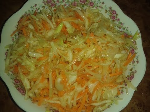 Вкусный салат из капусты свежей