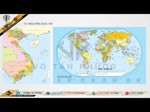 Share file bản đồ Việt Nam & Bản đồ thế giới CDR12 | VTPcorel |