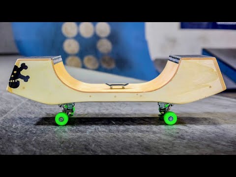 FINGERBOARD RAMP TURNED INTO A SKATEBOARD?!