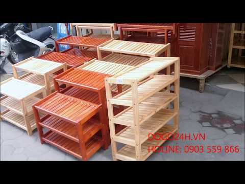 Kệ Giày Dép Gỗ - Wooden Shoe Racks - Do Go 24H