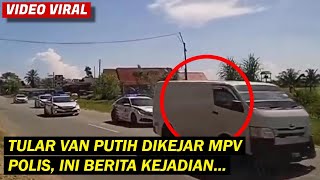 Tular Van Putih Dikeejar Poiis