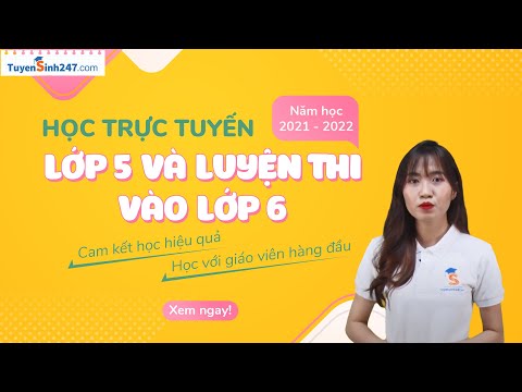 Học Trực Tuyến Lớp 5 Và Luyện Thi Vào Lớp 6 Năm Học 2021-2022