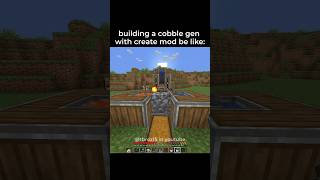 Building A Cobblestone Generator With Minecraft Create Mod Be Like