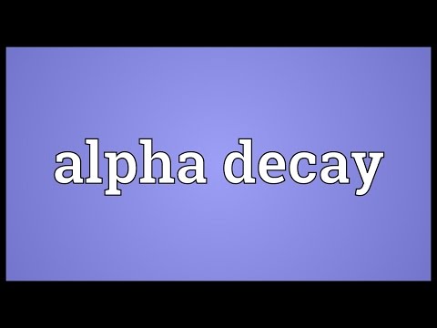Header of Alpha Decay