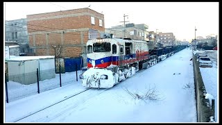 Tcdd De 33087 Maden Treni̇ Mine Train Karli Demi̇r Yolu Snow Railways Gm Emd-Gt26Cw-2 Diesel Motor
