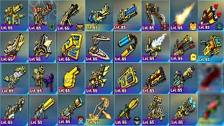Pixel Gun 3D - Using All Yellow Weapons Challenge Lvl 65