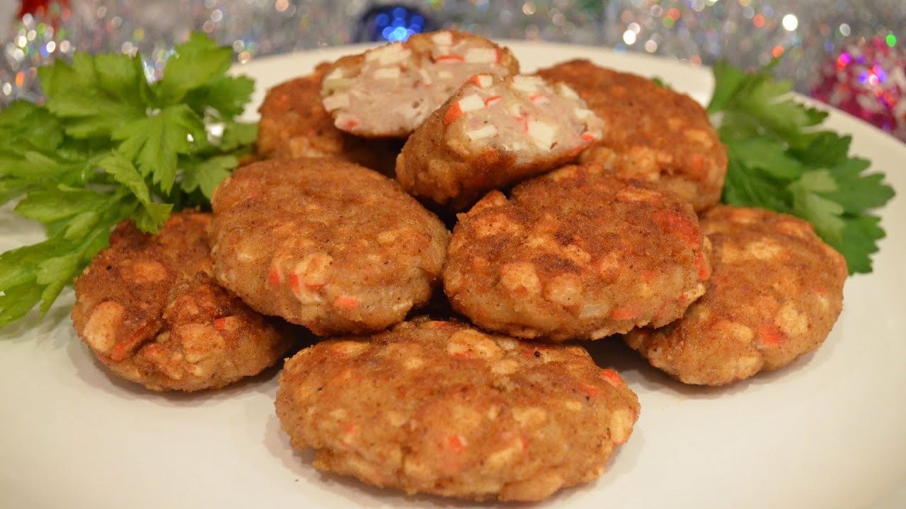 Как из крабовых палочек сделать котлеты из Как из крабовых палочек сделать котлеты из
