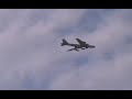 Giant B-52 model airplane flight
