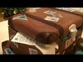 fondant suitcase cake