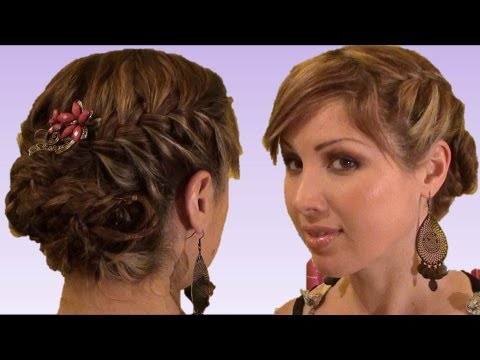 peinados semirecogidos con trenzas para graduacion
