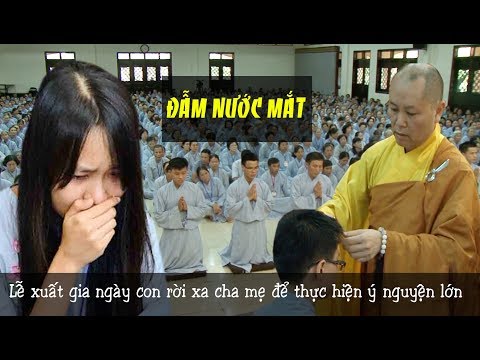 ĐẪM NƯỚC MẮT lễ xuất gia tại Chùa Hoằng Pháp trước sự chứng kiến của HÀNG NGÀN Phật tử