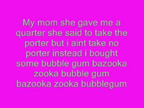 Bazooka Bubble gum - YouTube