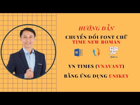 Chuyển đổi Font Chữ với Unikey
