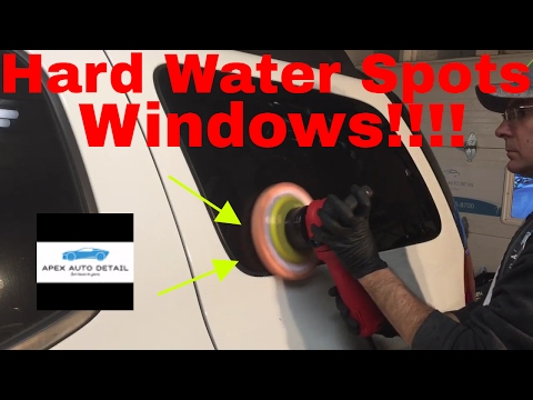 How to remove water spots from the windows of your car or truck.