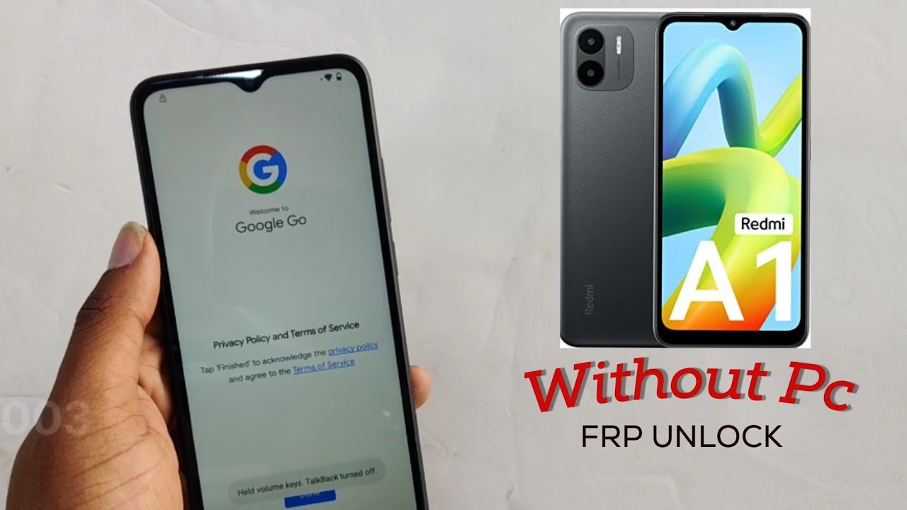 Redmi A1|A1+ Frp bypass/Google account Remove Without PC Redmi A1|A1+ Frp bypass/Google account Remove Without PC
