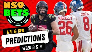 College Football Week 9 & NFL Week 8 Betting Predictions | NS9BETS