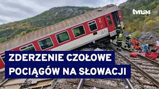 Czołowe Zderzenie Pociągów Na Słowacji. Około 100 Poszkodowanych Tvn24