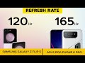 Samsung Galaxy Z Flip 5 VS Asus Rog Phone 6 Pro - Full Comparison ⚡Which one is Best