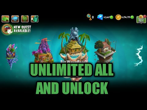 plants vs zombie 2 mod apk v 6.2.1 (mod unlock and unlimited all) mod apk