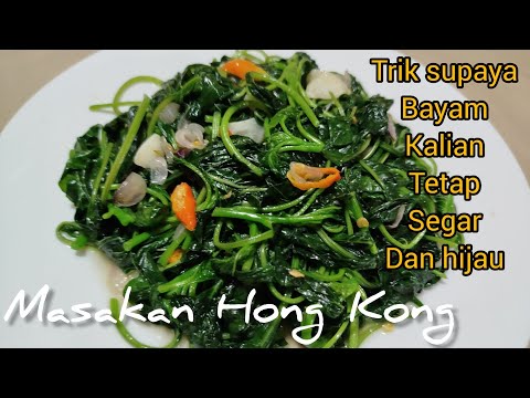cara menumis sayur bayam agar tetap hijau dan segar, rahasianya ada di sini lo mom