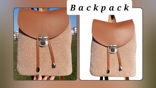 Polyester Makrome Ile Sırt Çantası Yapılışı Backpack Crochet